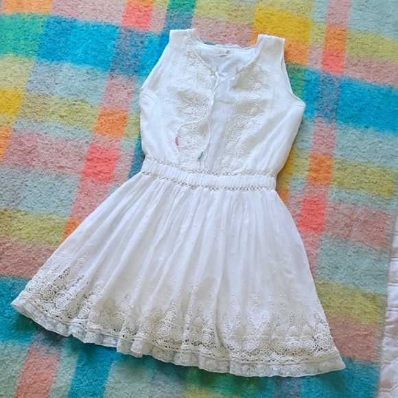 LoveShackFancy White Crochet Dress - Picture 6 of 14